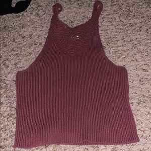 Pacsun dark pink tanktop